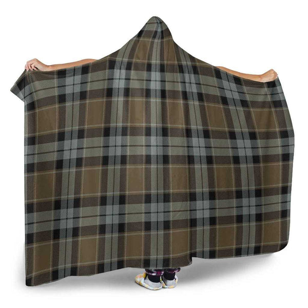 Scottish Graham of Menteith Weathered Clan Tartan Hooded Blanket Tartan Plaid 2
