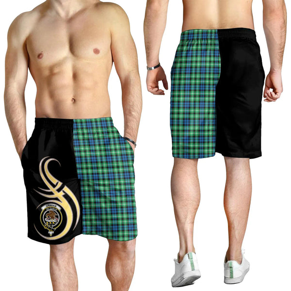 Scottish Graham of Montrose Ancient Clan Crest Tartan Believe in Me Men's Shorts