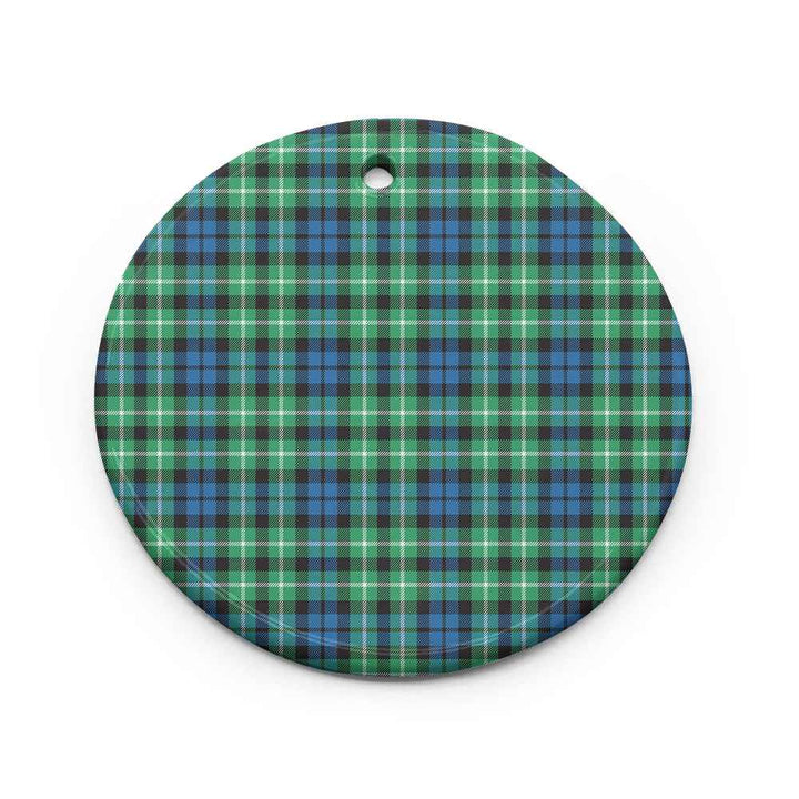 Scottish Graham of Montrose Ancient Clan Tartan Ceramic Ornament Circle Shape Tartan Plaid