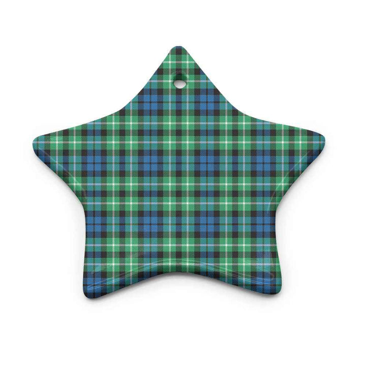 Scottish Graham of Montrose Ancient Clan Tartan Ceramic Ornament Star Shape Tartan Plaid