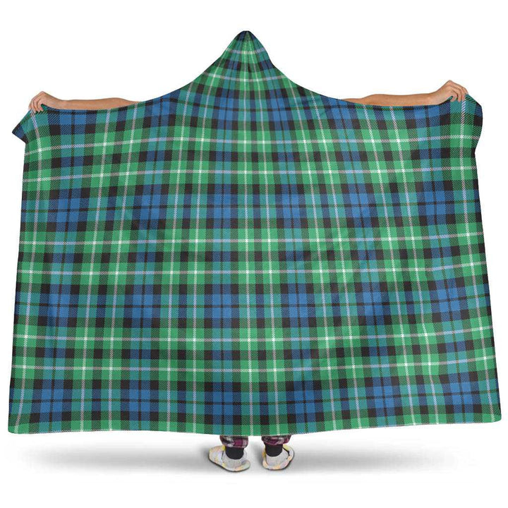 Scottish Graham of Montrose Ancient Clan Tartan Hooded Blanket Tartan Plaid 1