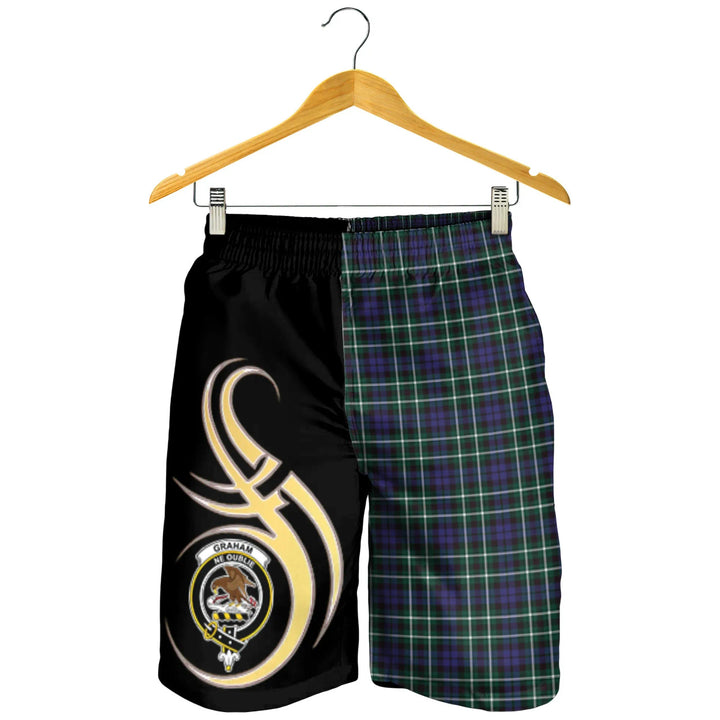 Scottish Graham of Montrose Modern Clan Crest Tartan Believe in Me Men's Shorts