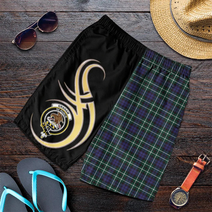 Scottish Graham of Montrose Modern Clan Crest Tartan Believe in Me Men's Shorts