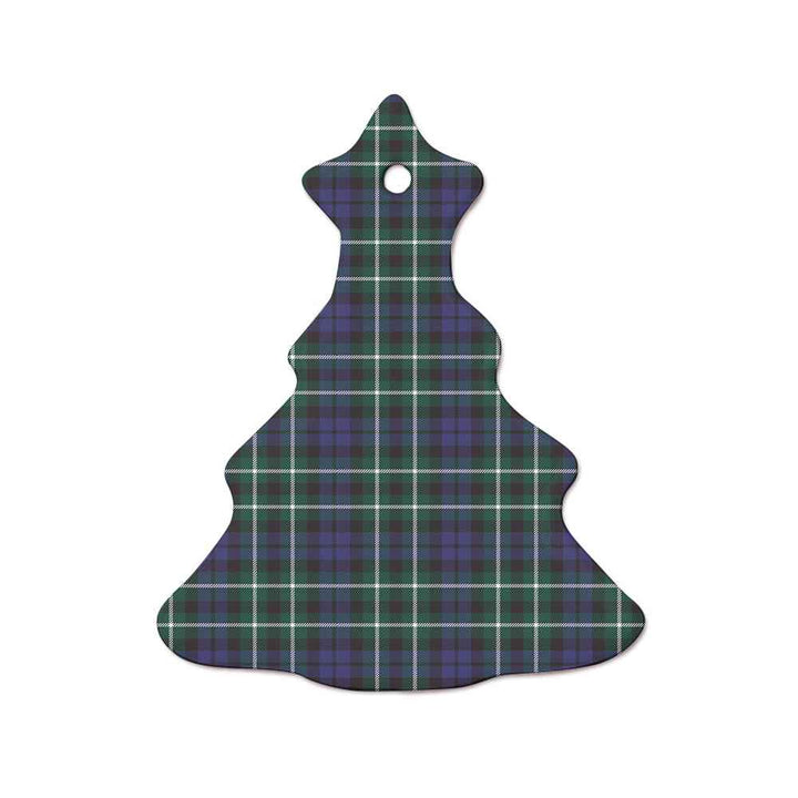 Scottish Graham of Montrose Modern Clan Tartan Ceramic Ornament  Tree Shape Tartan Plaid