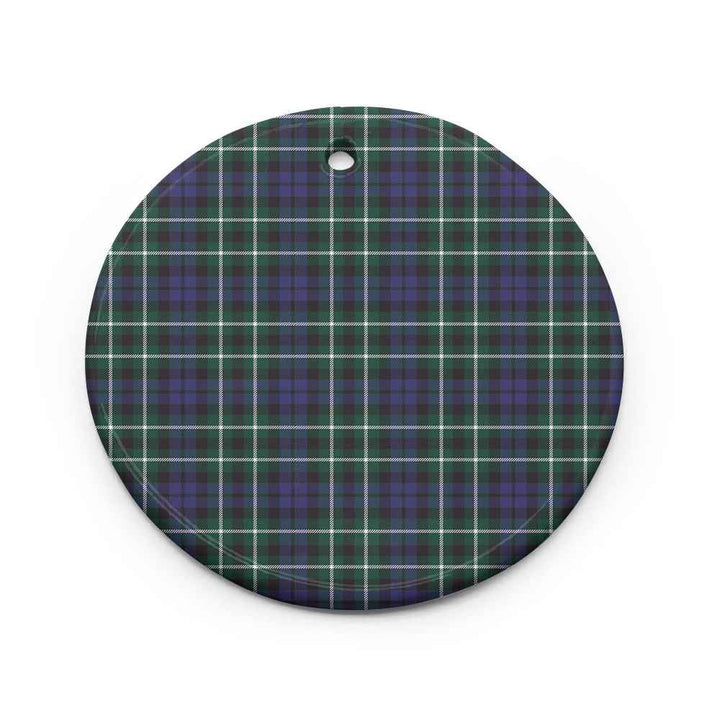 Scottish Graham of Montrose Modern Clan Tartan Ceramic Ornament Circle Shape Tartan Plaid
