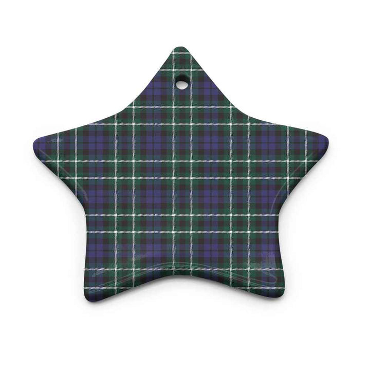 Scottish Graham of Montrose Modern Clan Tartan Ceramic Ornament Star Shape Tartan Plaid