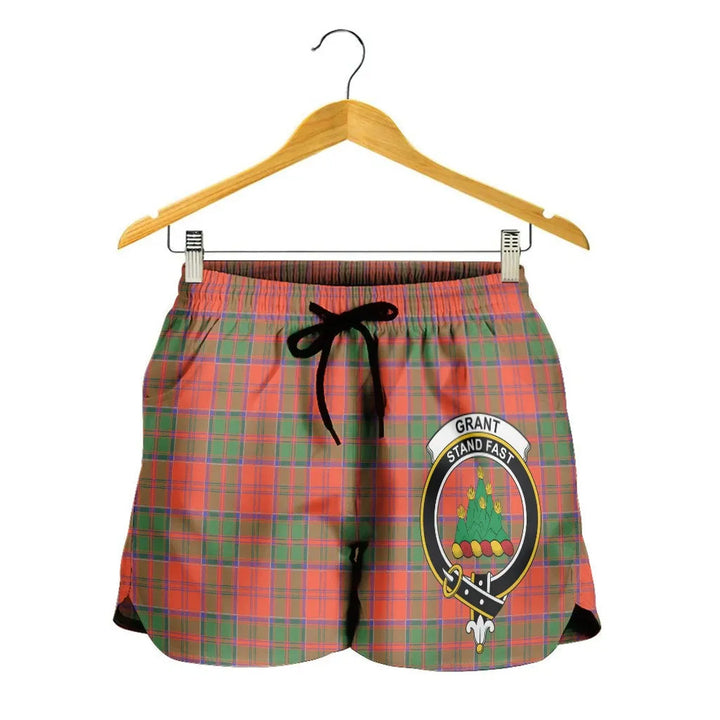 Scottish Grant Ancient Clan Crest Tartan Women Shorts