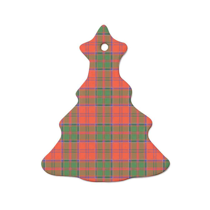 Scottish Grant Ancient Clan Tartan Ceramic Ornament  Tree Shape Tartan Plaid