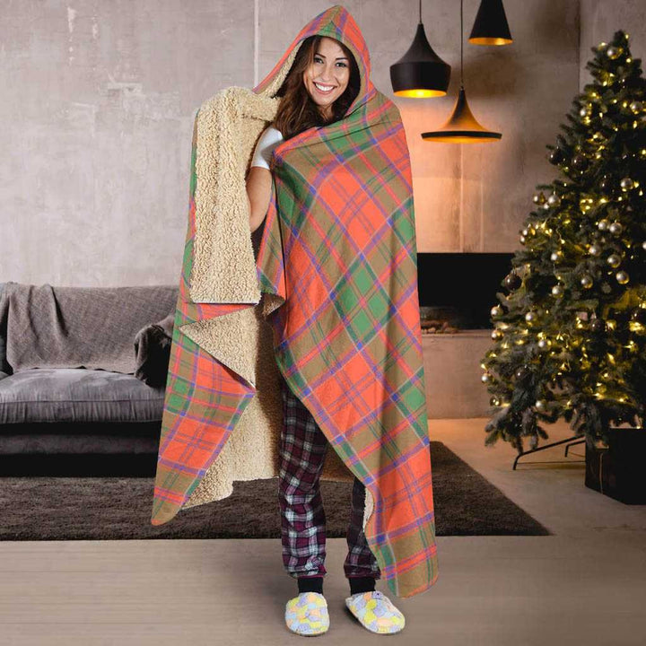 Scottish Grant Ancient Clan Tartan Hooded Blanket Tartan Plaid 6