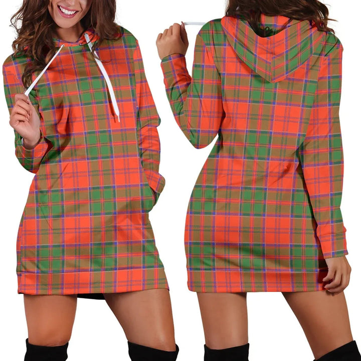Scottish Grant Ancient Clan Tartan Hoodie Dress