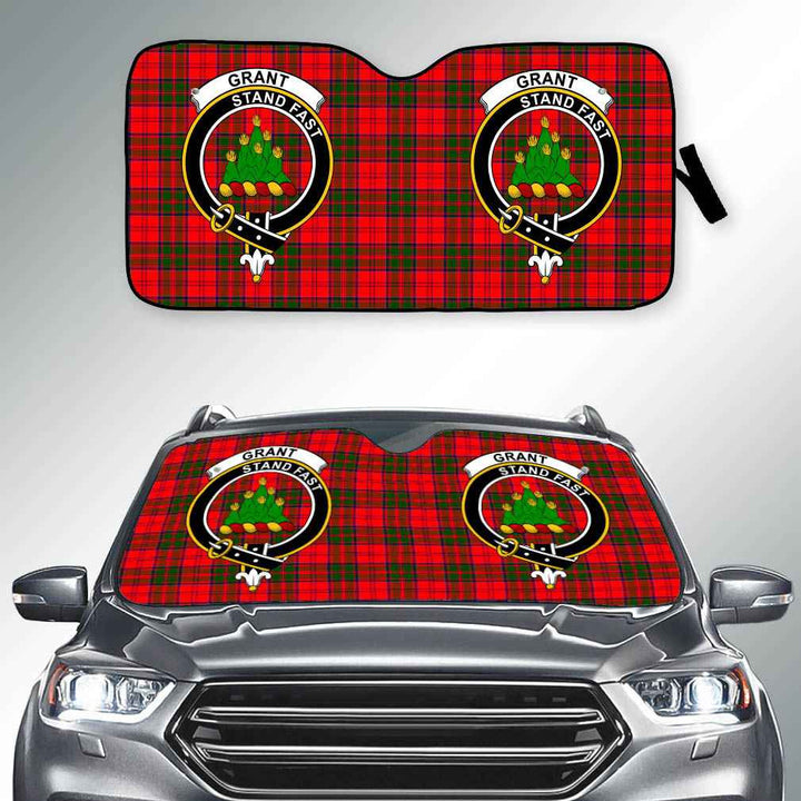 Scottish Grant Clan Crest Tartan Car Windshield Sun Shade Tartan Plaid 2