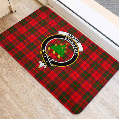 Scottish Grant Clan Crest Tartan Door Mat Tartan Plaid 2