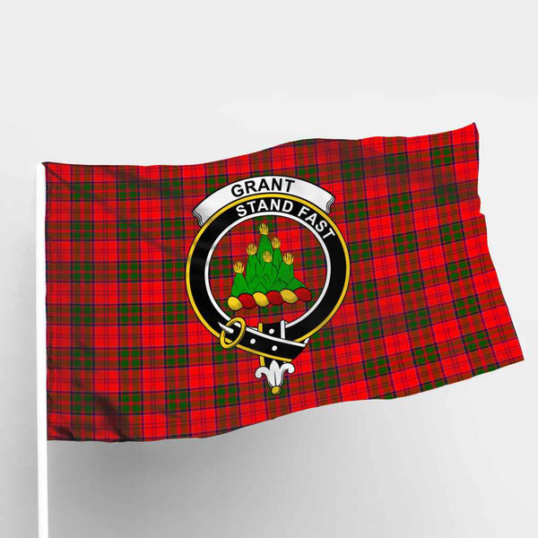 Scottish Grant Clan Crest Tartan Flag Parade Tartan Plaid 1