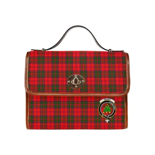 Scottish Grant Clan Crest Tartan Waterproof Canvas Bag Tartan Plaid 2