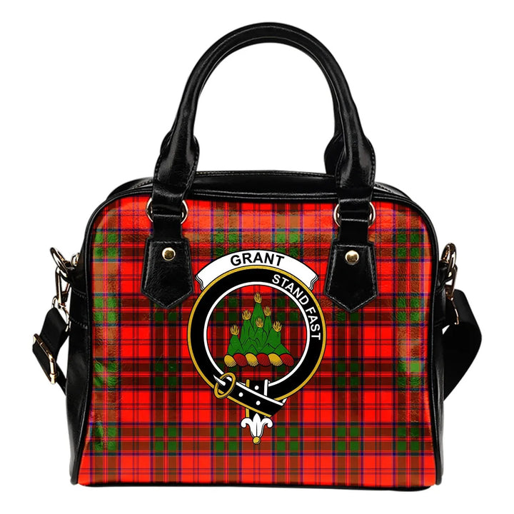 Scottish Grant Modern Clan Crest Tartan Shoulder Handbag Tartan Plaid 1