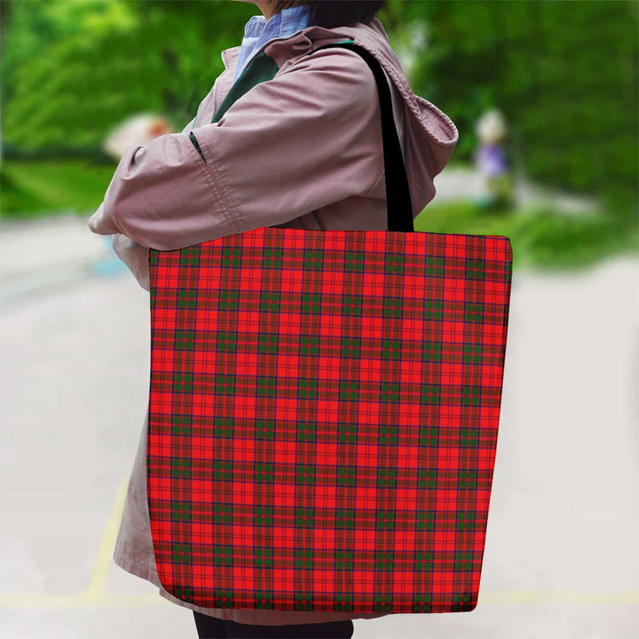 Scottish Grant Modern Clan Tartan Canvas Bag With Shoulder Strap Tartan Plaid 2