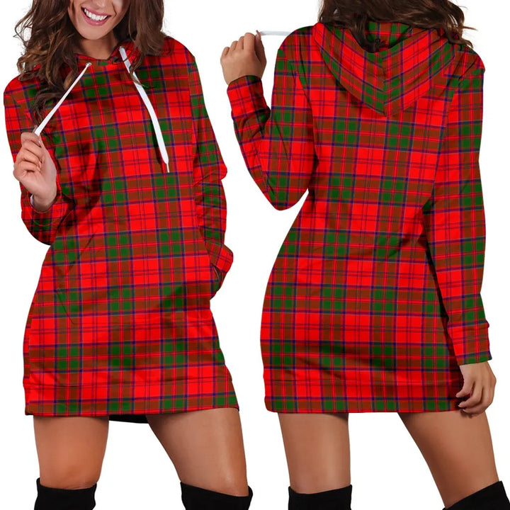 Scottish Grant Modern Clan Tartan Hoodie Dress