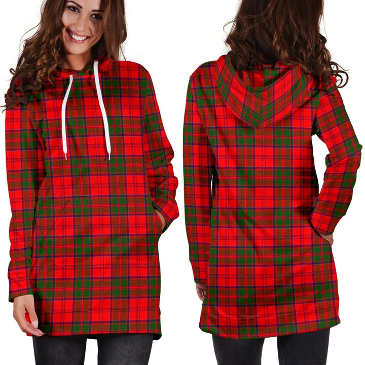 Scottish Grant Modern Clan Tartan Hoodie Dress