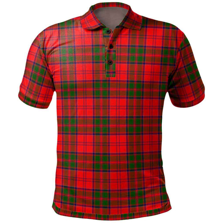 Scottish Grant Modern Clan Tartan Polo Shirt Front Side Tartan Plaid