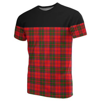 Scottish Grant Modern Clan Tartan T-Shirt Horizontal Style Front Side Tartan Plaid