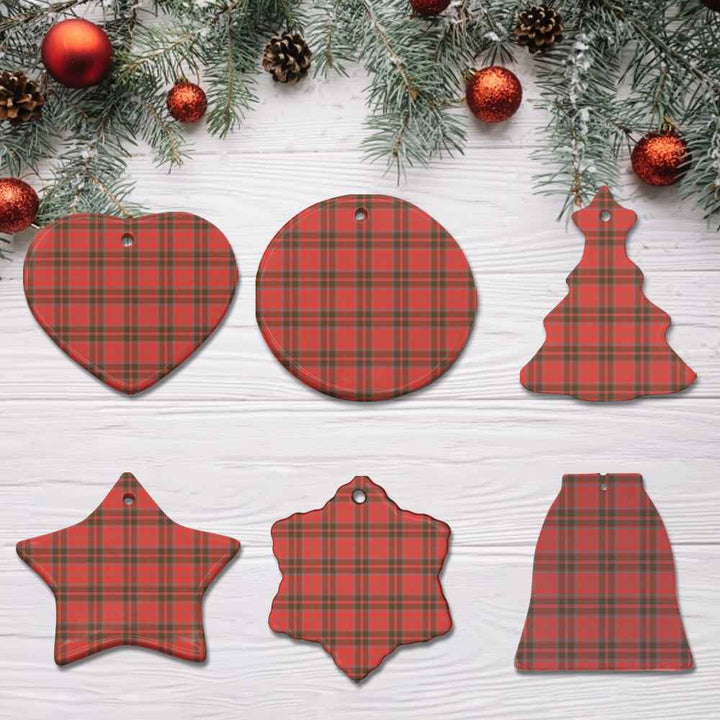 Scottish Grant Weathered Clan Tartan Ceramic Ornament All Tartan Plaid