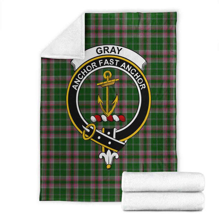 Scottish Gray Clan Crest Tartan Blanket Tartan Plaid 1