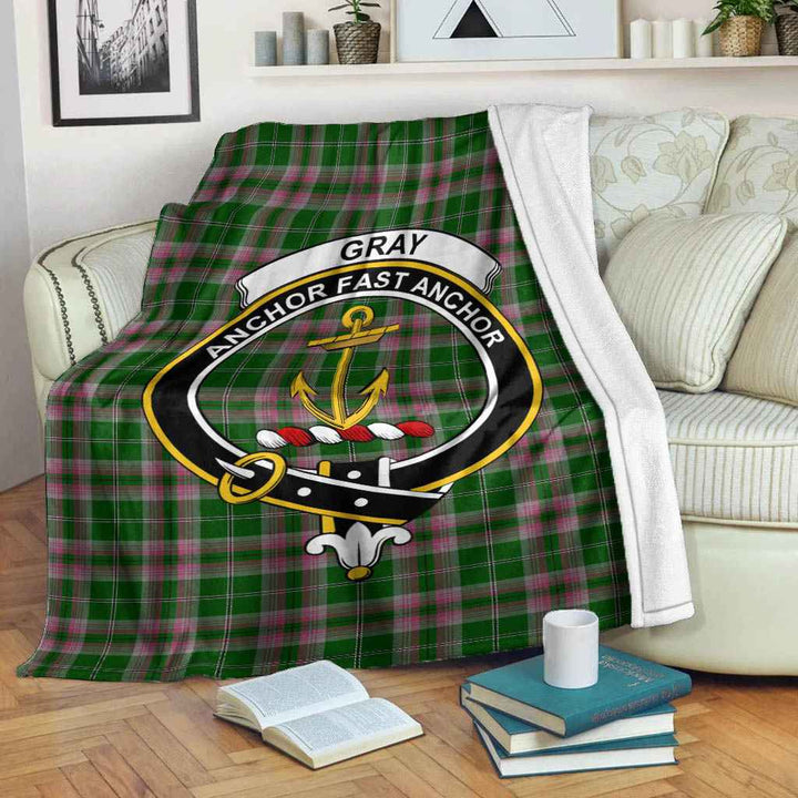 Scottish Gray Clan Crest Tartan Blanket Tartan Plaid 2