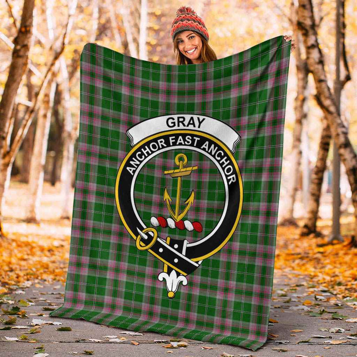 Scottish Gray Clan Crest Tartan Blanket Tartan Plaid 4