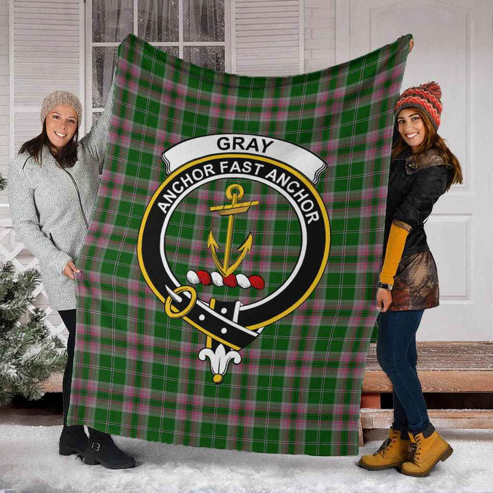 Scottish Gray Clan Crest Tartan Blanket Tartan Plaid 5
