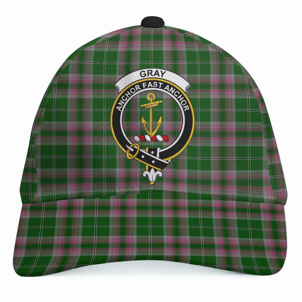 Scottish Gray Clan Crest Tartan Cap Tartan Plaid 1