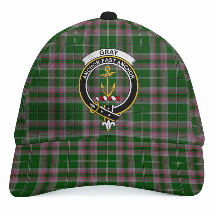 Scottish Gray Clan Crest Tartan Cap Tartan Plaid 1