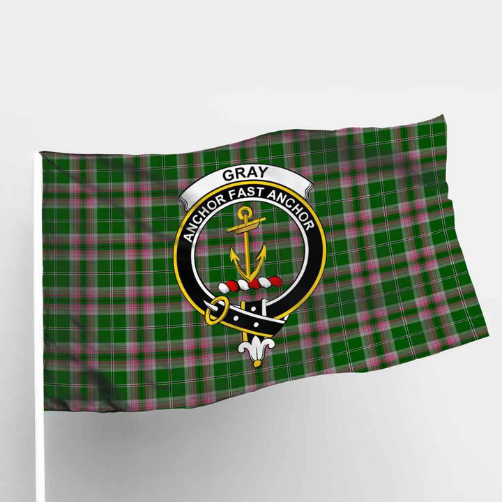 Scottish Gray Clan Crest Tartan Flag Parade Tartan Plaid 1