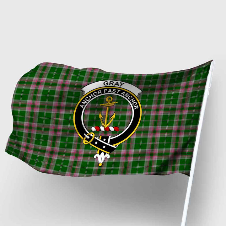 Scottish Gray Clan Crest Tartan Flag Parade Tartan Plaid 2