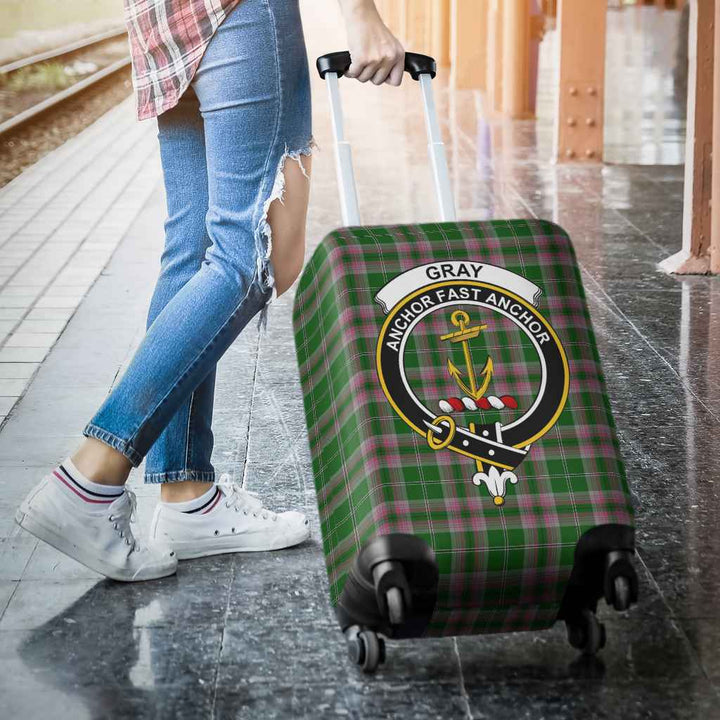 Scottish Gray Clan Crest Tartan Luggage Cover Tartan Plaid 3
