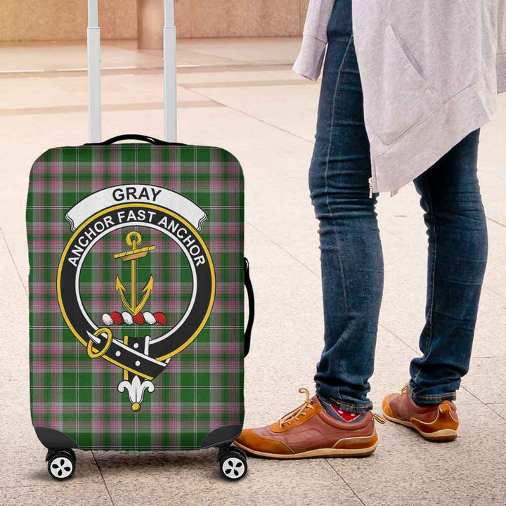 Scottish Gray Clan Crest Tartan Luggage Cover Tartan Plaid 4