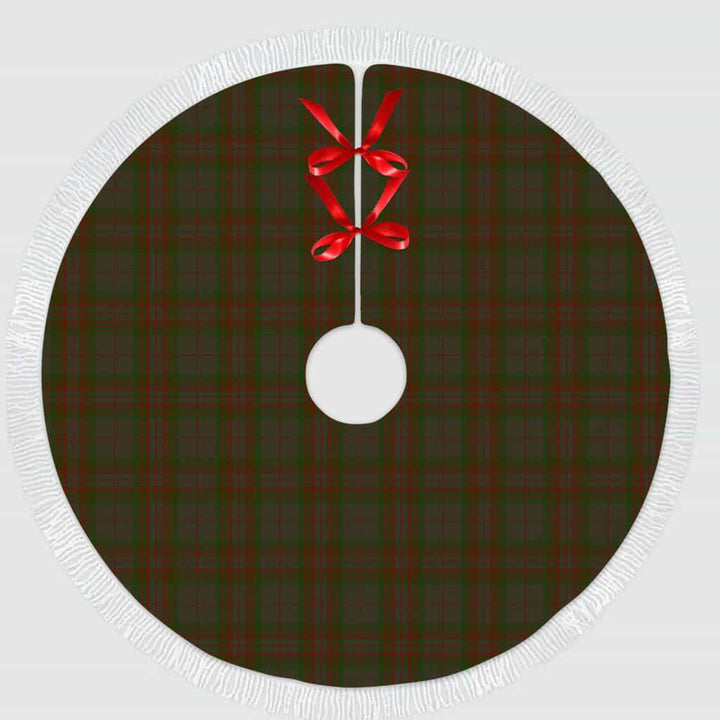 Scottish Gray Clan Tartan Christmas Tree Skirt Tassels 1 Tartan Plaid