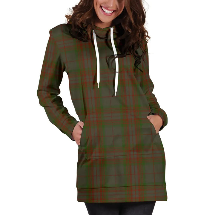 Scottish Gray Clan Tartan Hoodie Dress