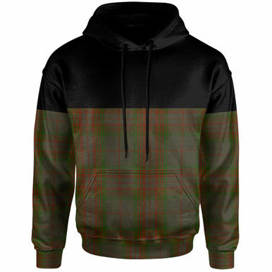 Scottish Gray Clan Tartan Hoodie - Horizontal Style Front Side Tartan Plaid