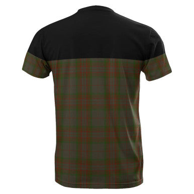 Scottish Gray Clan Tartan T-Shirt Horizontal Style Back Side Tartan Plaid