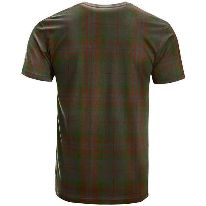 Scottish Gray Clan Tartan T-Shirt Back Side Tartan Plaid