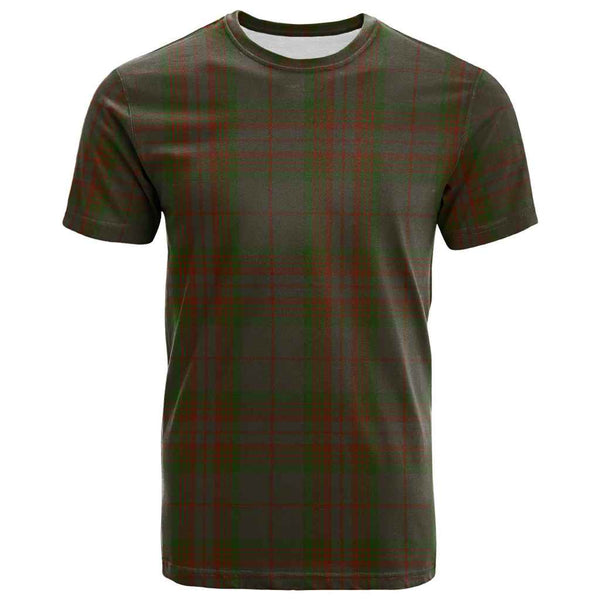 Scottish Gray Clan Tartan T-Shirt Front Side Tartan Plaid