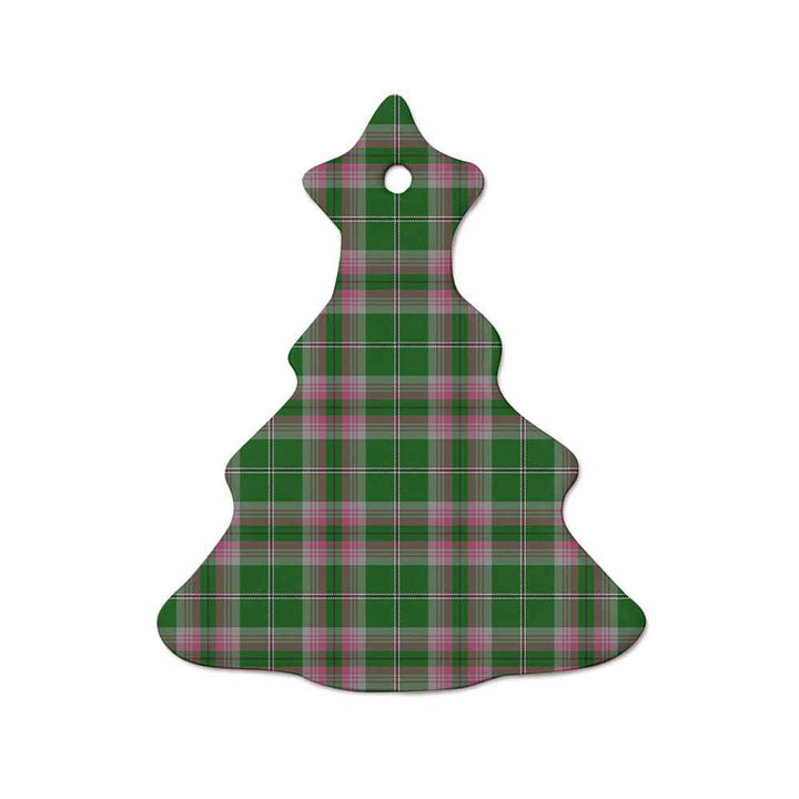 Scottish Gray Hunting Clan Tartan Ceramic Ornament  Tree Shape Tartan Plaid