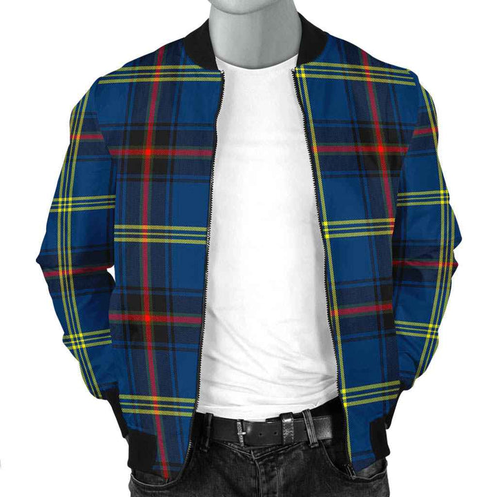Scottish Grewar Clan Tartan Bomber Jacket Tartan Plaid 2