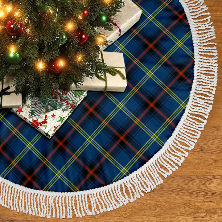 Scottish Grewar Clan Tartan Christmas Tree Skirt Tassels 2 Tartan Plaid