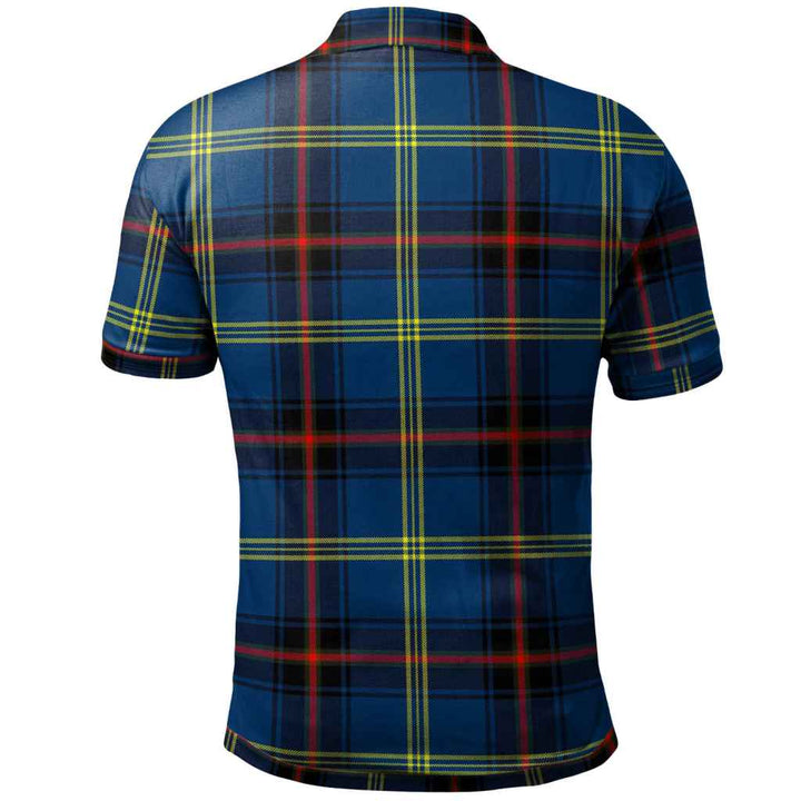 Scottish Grewar Clan Tartan Polo Shirt Back Side Tartan Plaid