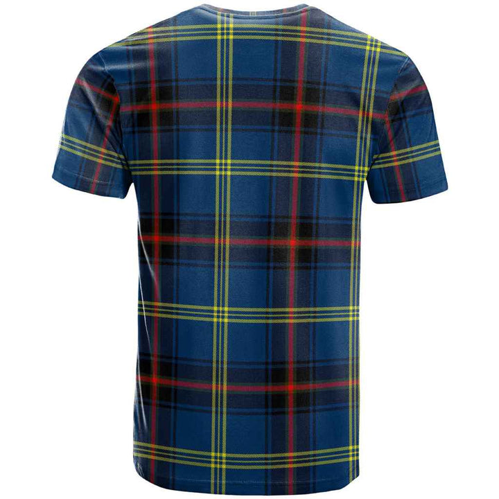 Scottish Grewar Clan Tartan T-Shirt Back Side Tartan Plaid