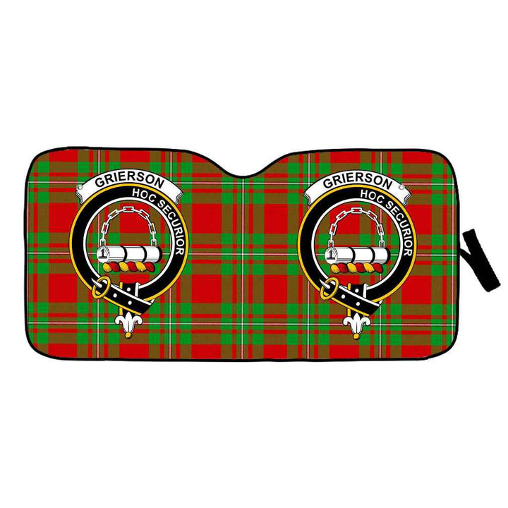 Scottish Grierson Clan Crest Tartan Car Windshield Sun Shade Tartan Plaid 1