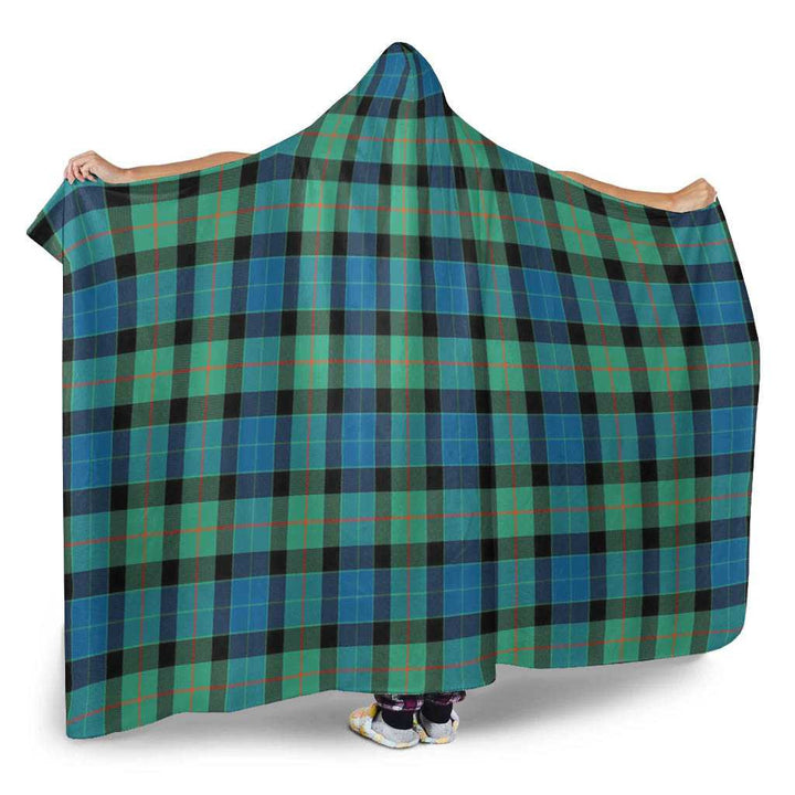 Scottish Gunn Ancient Clan Tartan Hooded Blanket Tartan Plaid 2