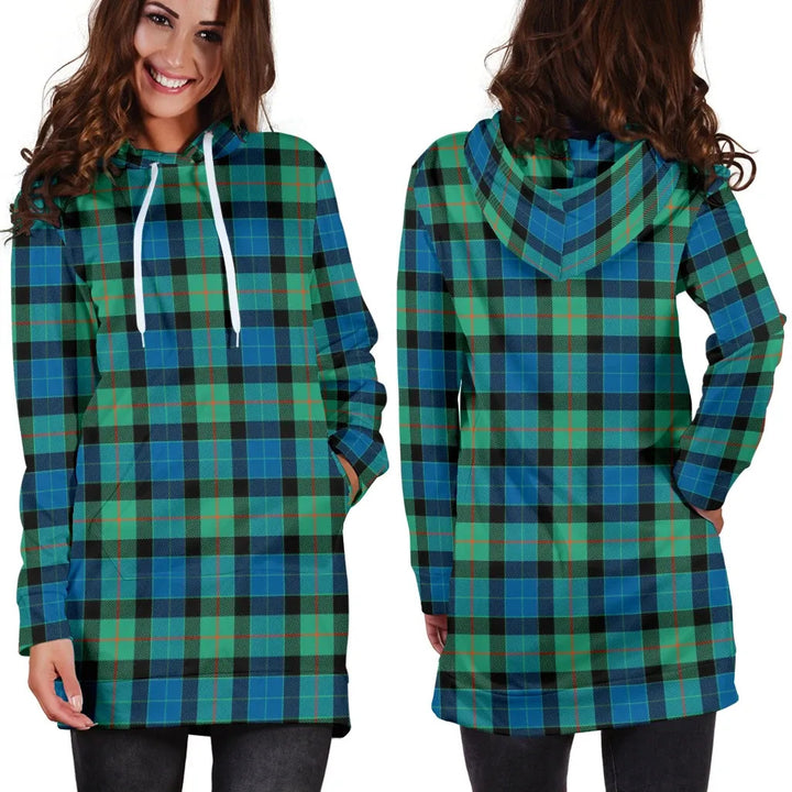 Scottish Gunn Ancient Clan Tartan Hoodie Dress