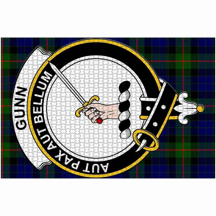 Scottish Gunn Clan Crest Tartan Jigsaw Puzzle 2